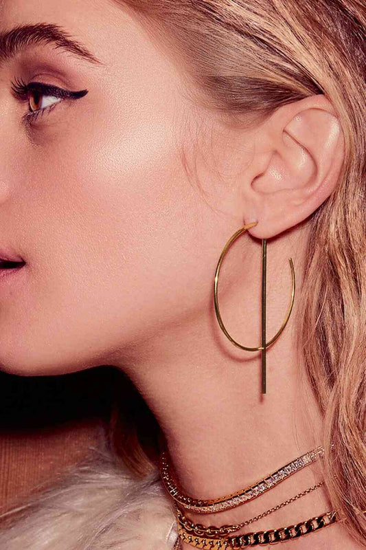 C-Hoop - Stainless Steel Earrings (7500199755864)