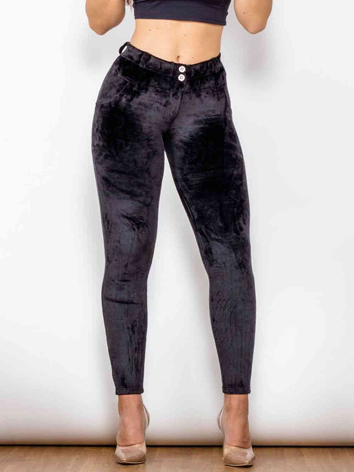 Velvet - Cropped Buttoned Pants (7500881789016)