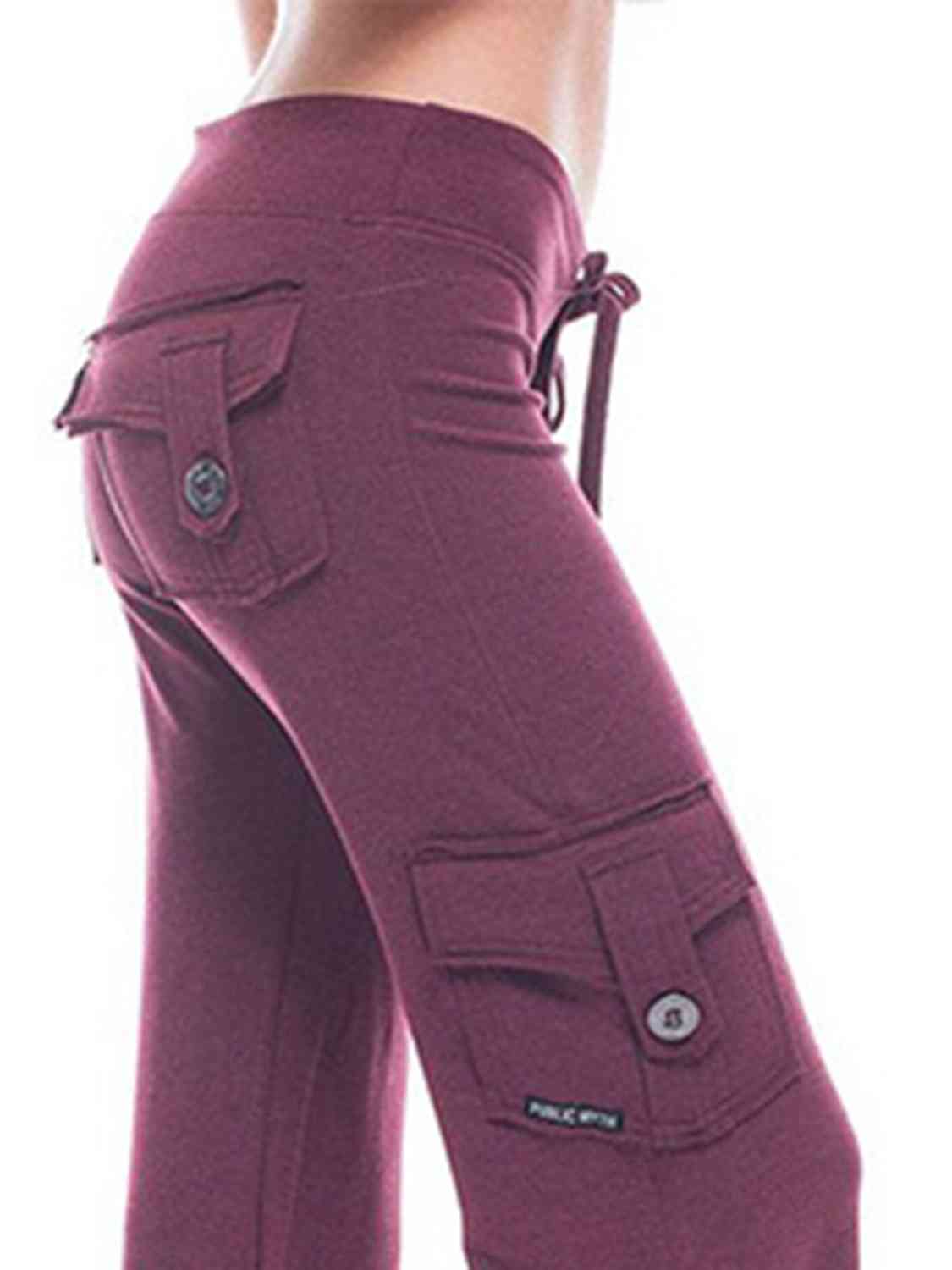 Mid-Waist Pants With Pockets (7500880871512)