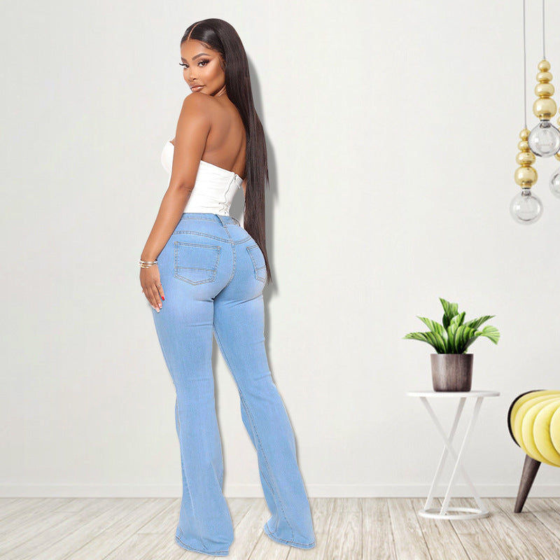 Butterfly Embroidered Denim Jeans (7524740694104)