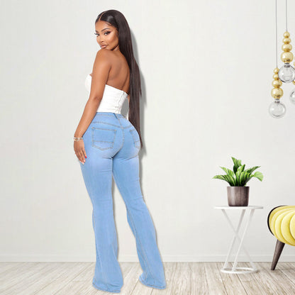 Butterfly Embroidered Denim Jeans (7524740694104)
