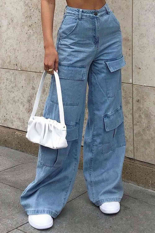 Knees-Pockets-Jeans - Wide Leg (7486622007384)