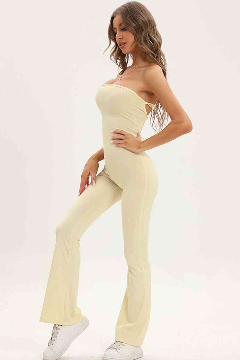 Strapless Jumpsuit - Lace-Up (7484700262488)