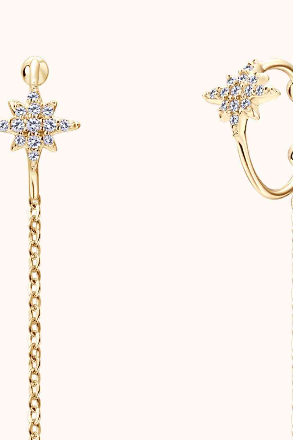 Moissanite 925 Sterling Silver Threader Earrings (7499301879896)