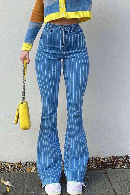 Pinstripe Denim Jeans (7486620631128)