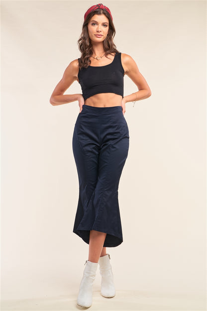 Retro High-Waist Flare Pants