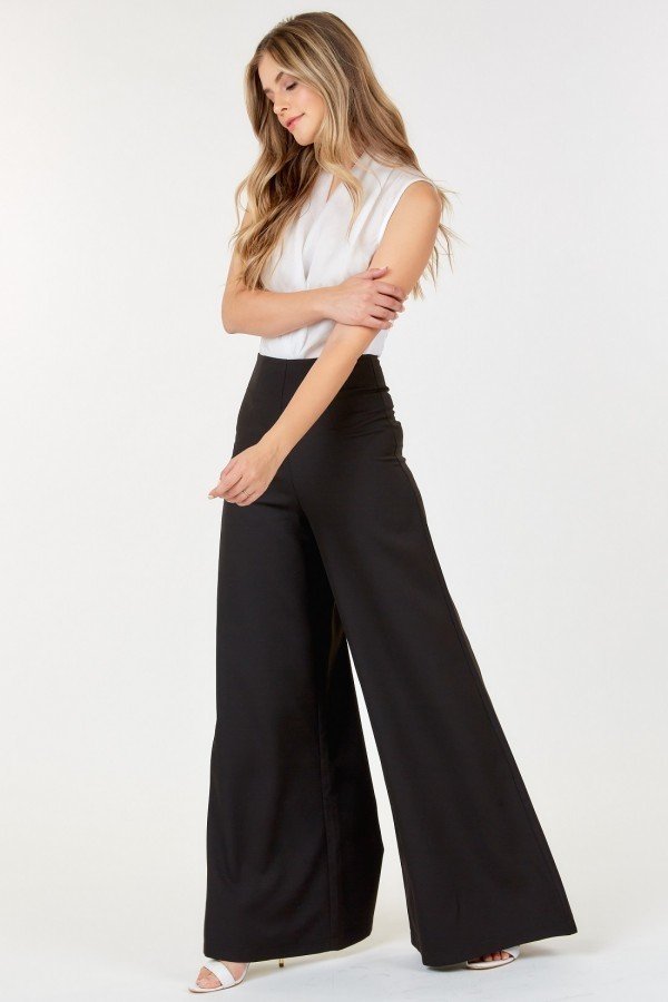 High-Waist Wide Leg Flare Pants