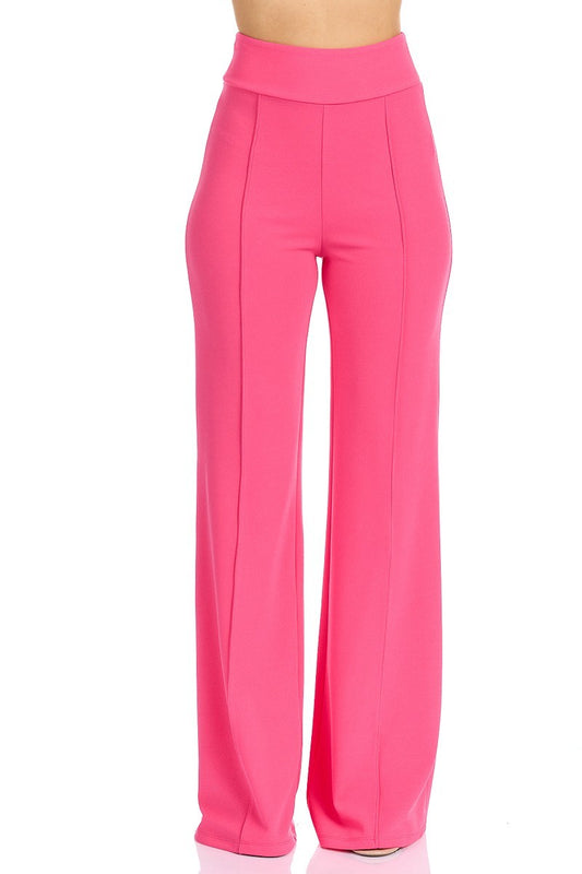 Front-Line Flared Pants - Peach Pink