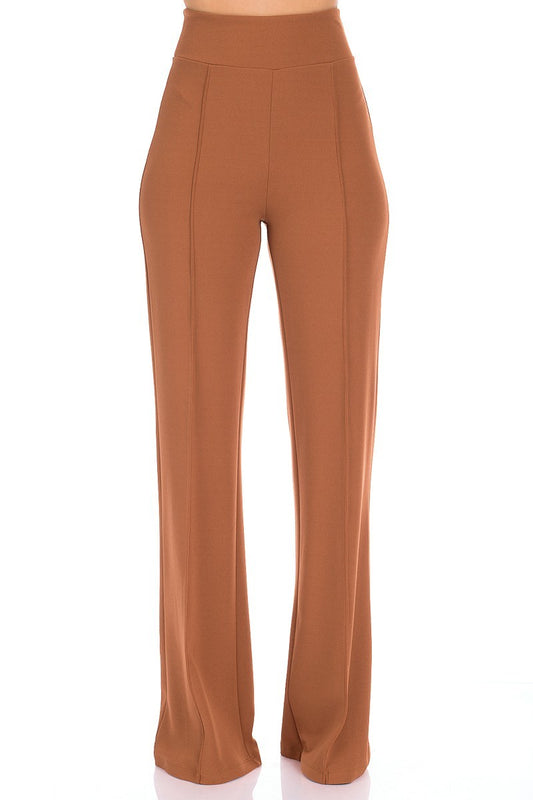 Front-Line Flared Pants - Brown/Tan