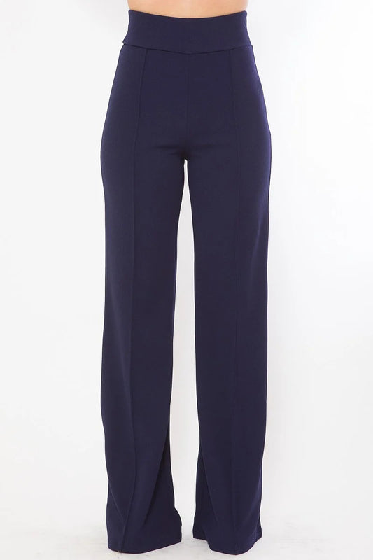Front-Line Flared Pants - Dark Blue