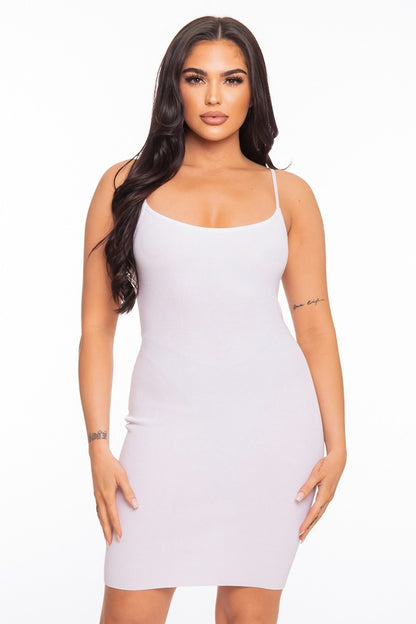 Camisole Open-Back Mini Dress