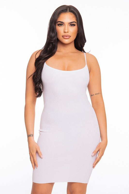 Camisole Open-Back Mini Dress