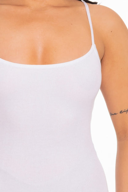 Camisole Open-Back Mini Dress