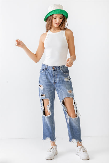 Ribbed V-Strap Back Bodysuit