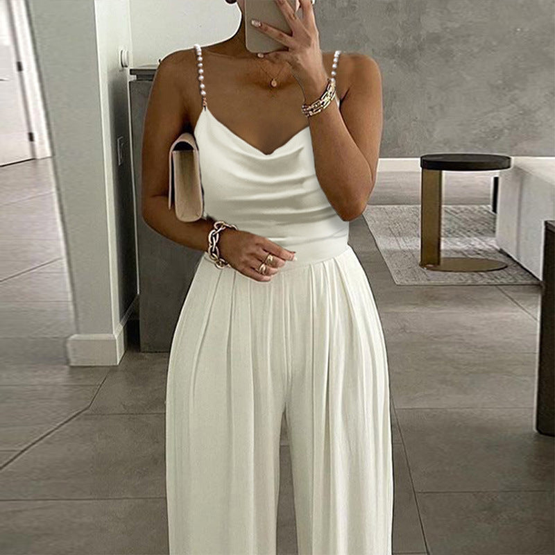 Trous - Backless Trousers Jumpsuit (7516488368216)
