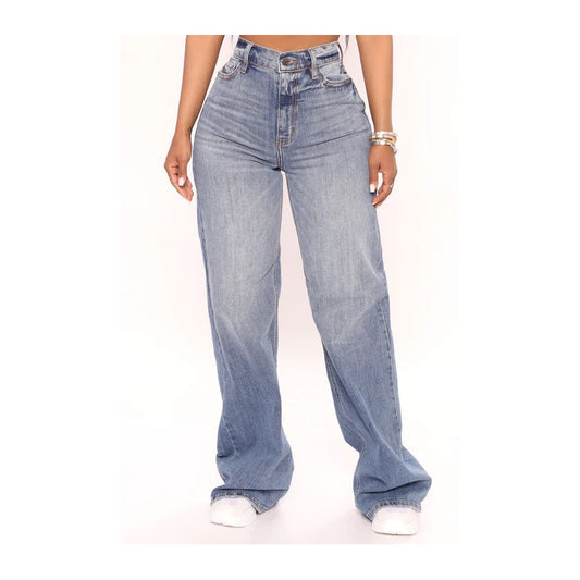 Wide Leg Denim Jeans
