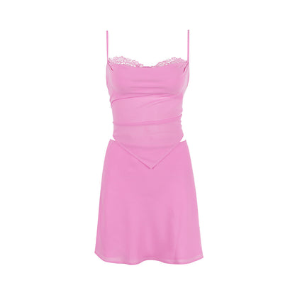Asymmetric Sling Vest & Skirt Two-Piece Set (7524297736280)