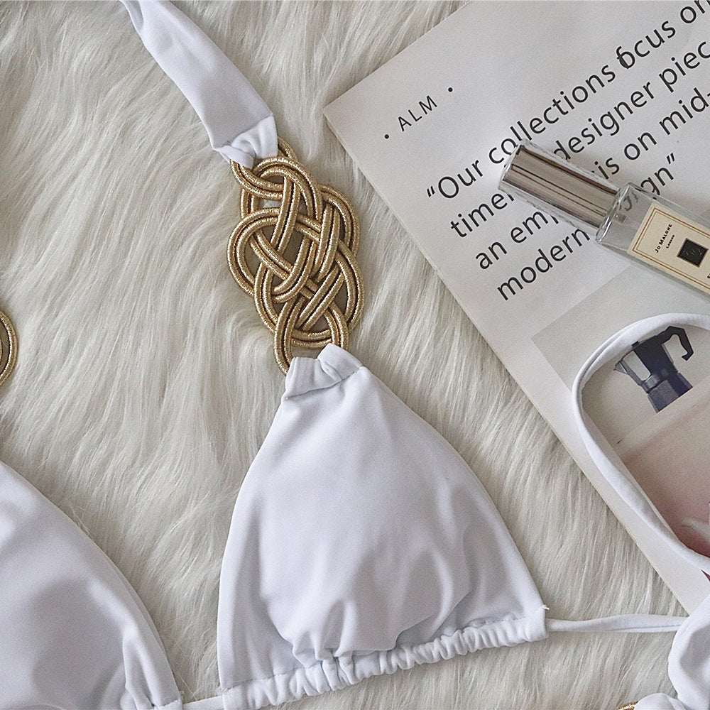 Hand-Woven Solid Color - Bikini (7516577857624)