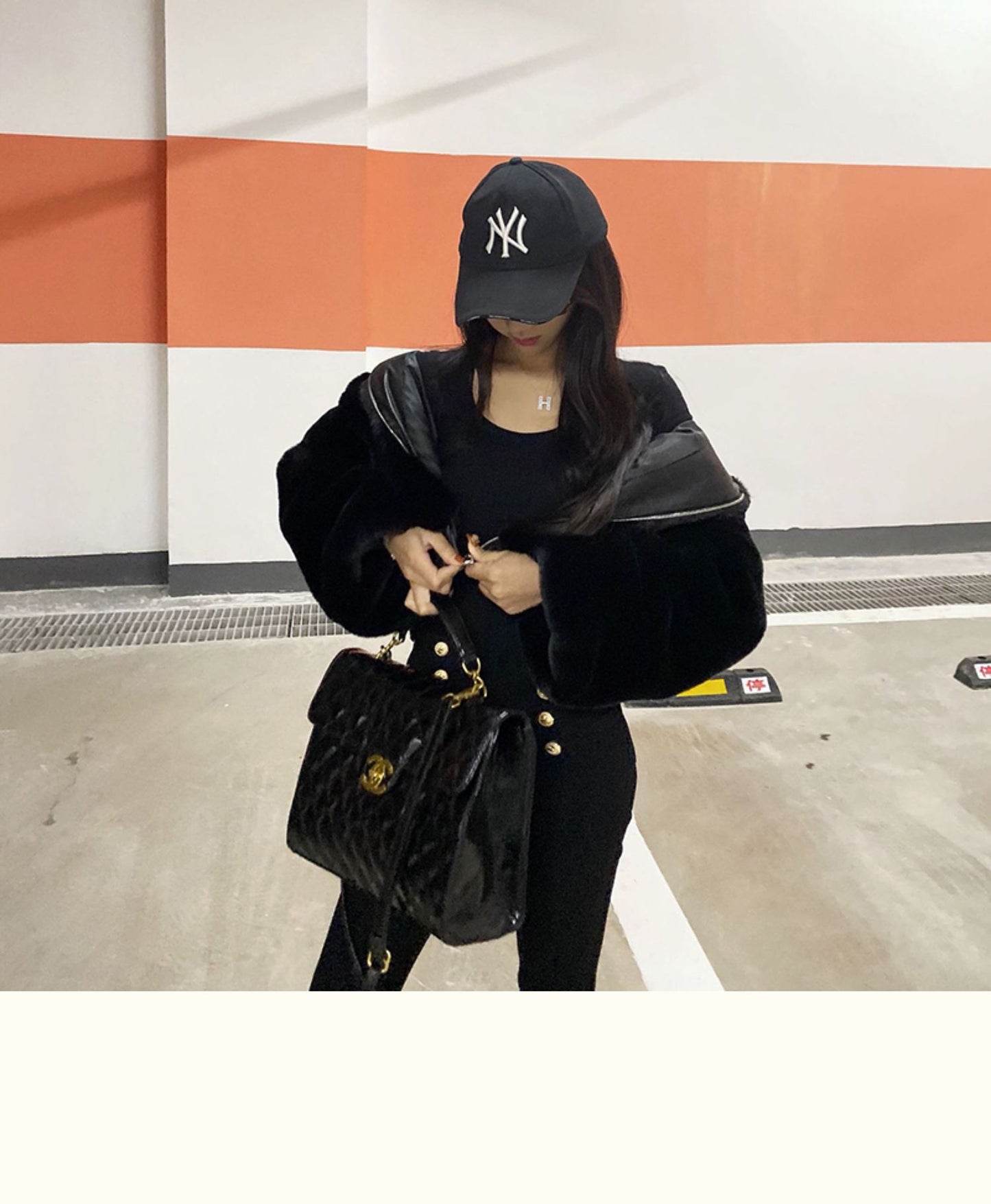 Plus-Size High-Waist Hooded Fur Coat Jacket