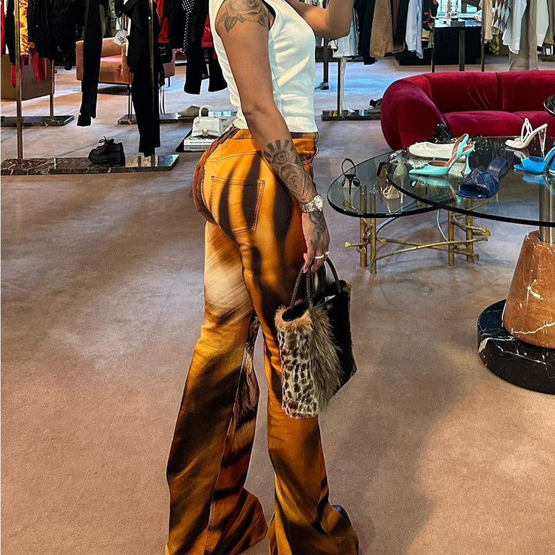 Digital-Animal - High-Waist Printed Yoga Pants (7520615465048)