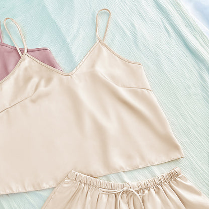 Silk Camisole & Shorts Set