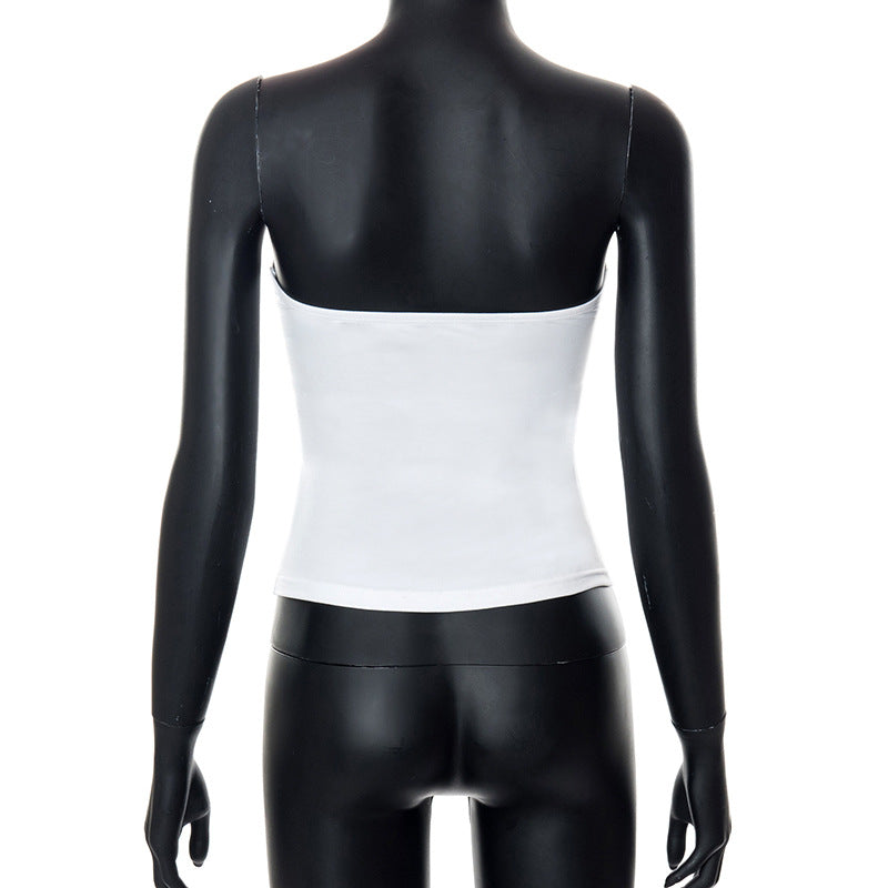 Off-Shoulder Tube Top - Solid Color Pullover Sleeveless (7517958635608)