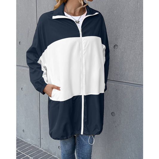 Color Matching Waterproof Outdoor Raincoat Jacket Top (7524754587736)