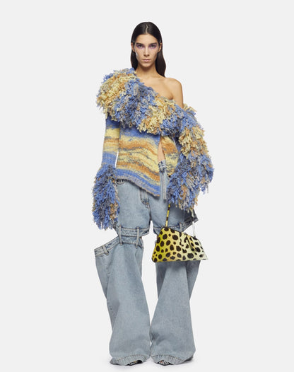 Niche Stitching Loose Wide Leg Pants
