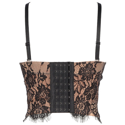 French Tube Top Lace - Adjustable Corset With Steel Ring Tube Top (7517939236952)