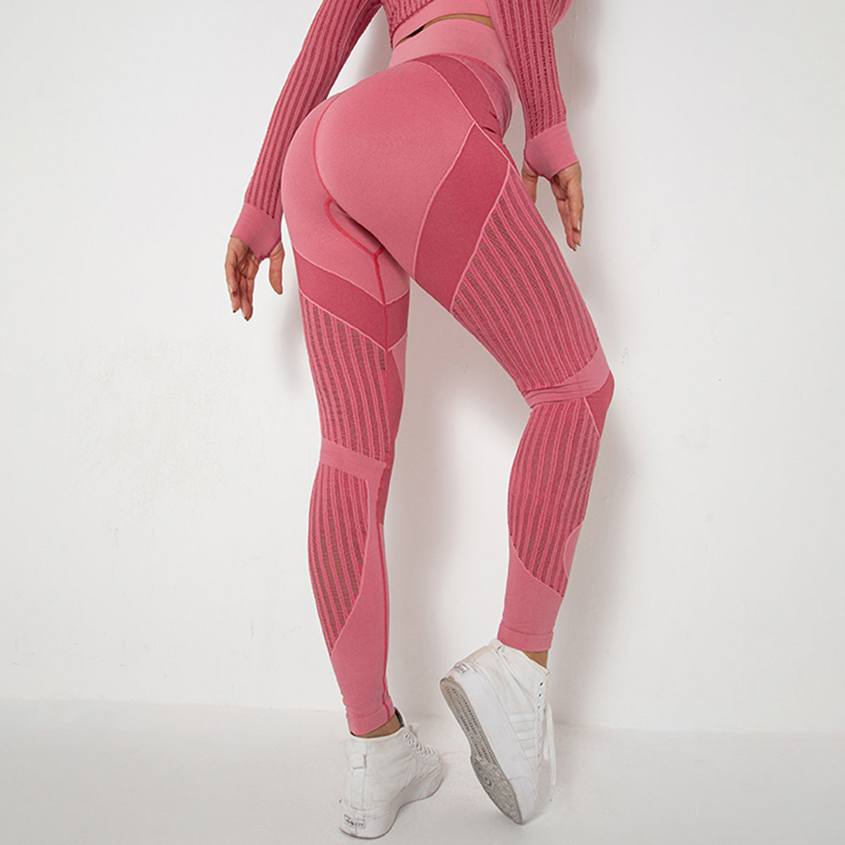 Hip Lifting Stretch Tight Bodybuilding Bottoming Shaping Sports Pants Seamless Yoga Pants (7525023875160)