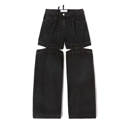 Niche Stitching Loose Wide Leg Pants