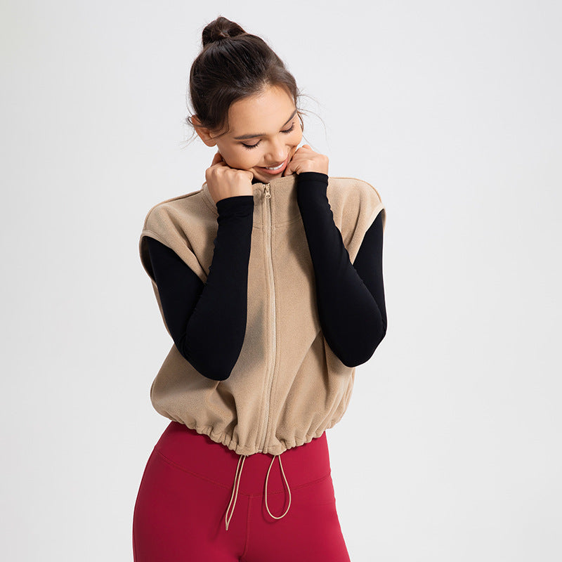 Comfy Zip - Fitness Vest Fleece Waistcoat (7516614819928)