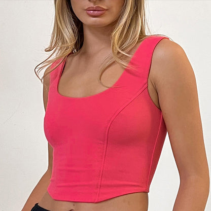 Sleeveless Slim-Fit Tube-Top