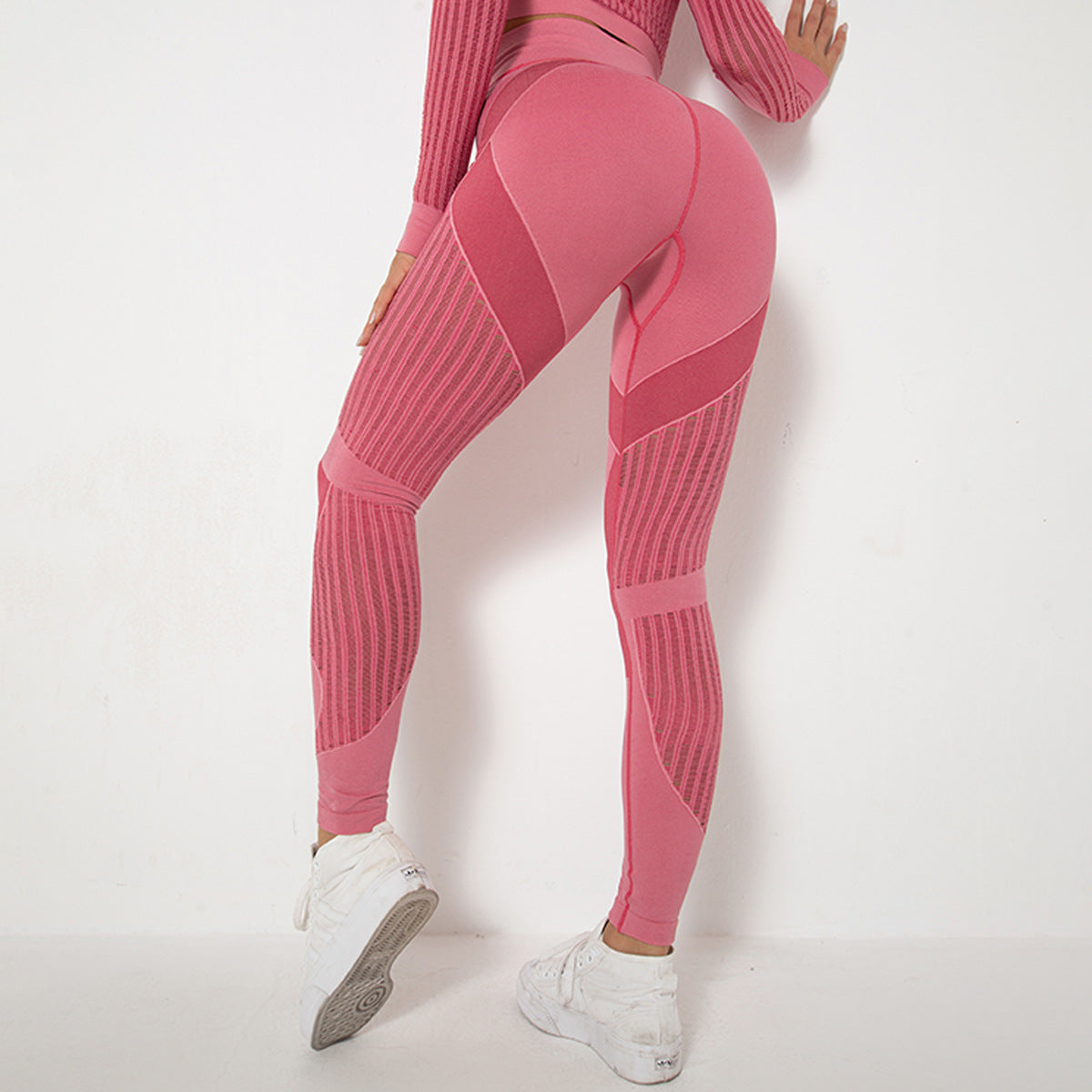 Hip Lifting Stretch Tight Bodybuilding Bottoming Shaping Sports Pants Seamless Yoga Pants (7525023875160)
