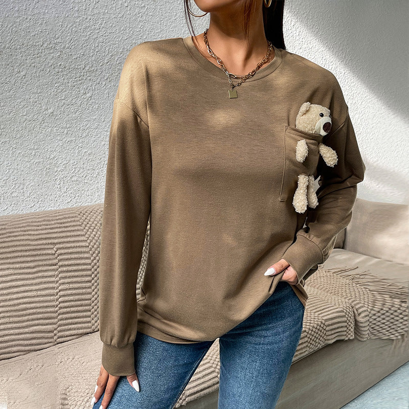 Casual Bear - Long Sleeves T-Sweatshirt (7517820026968)