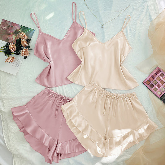Silk Camisole & Shorts Set