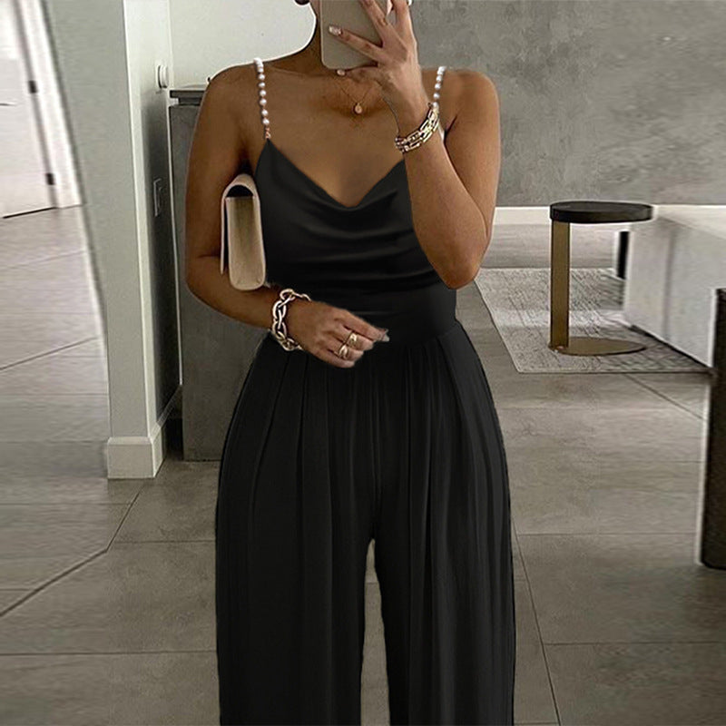 Trous - Backless Trousers Jumpsuit (7516488368216)