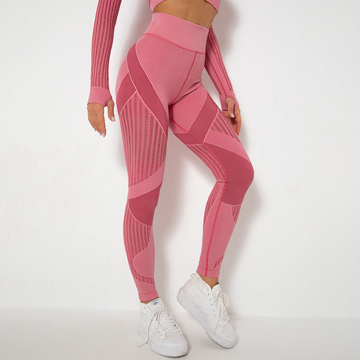 Hip Lifting Stretch Tight Bodybuilding Bottoming Shaping Sports Pants Seamless Yoga Pants (7525023875160)