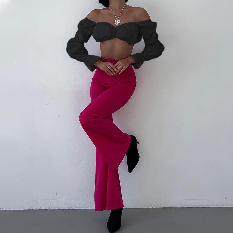 Bubble Me - Bubble Long-Short Cropped Top (7516558426200)