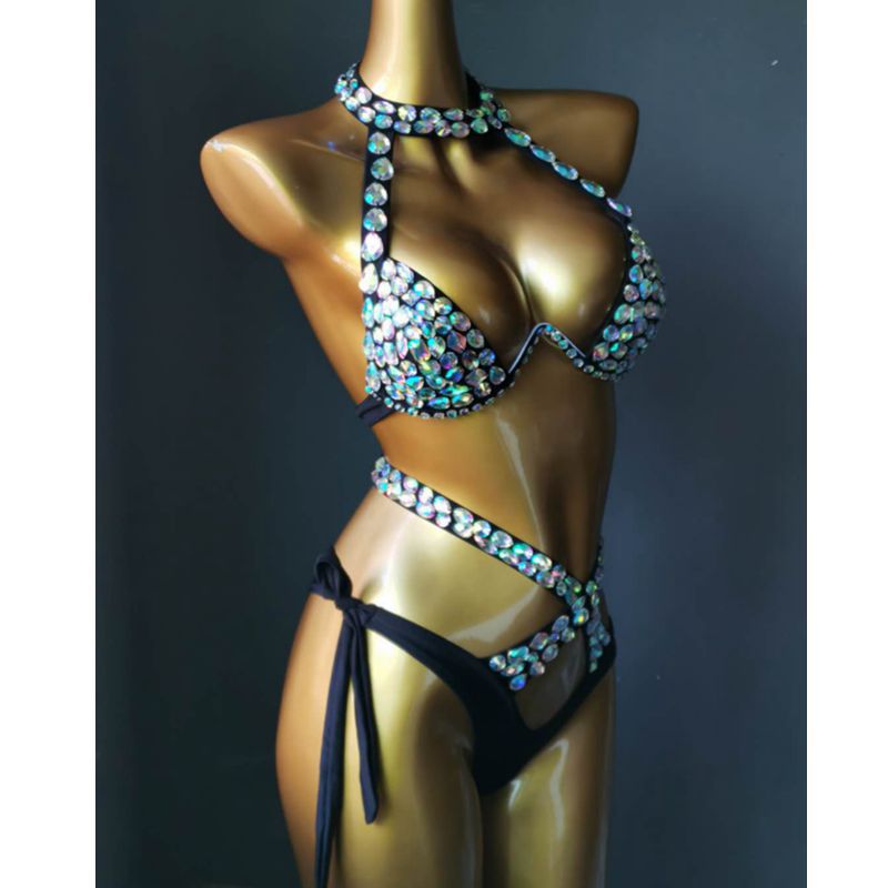 Rhinestone Gems - Cut-Out Bikini (7516541812824)