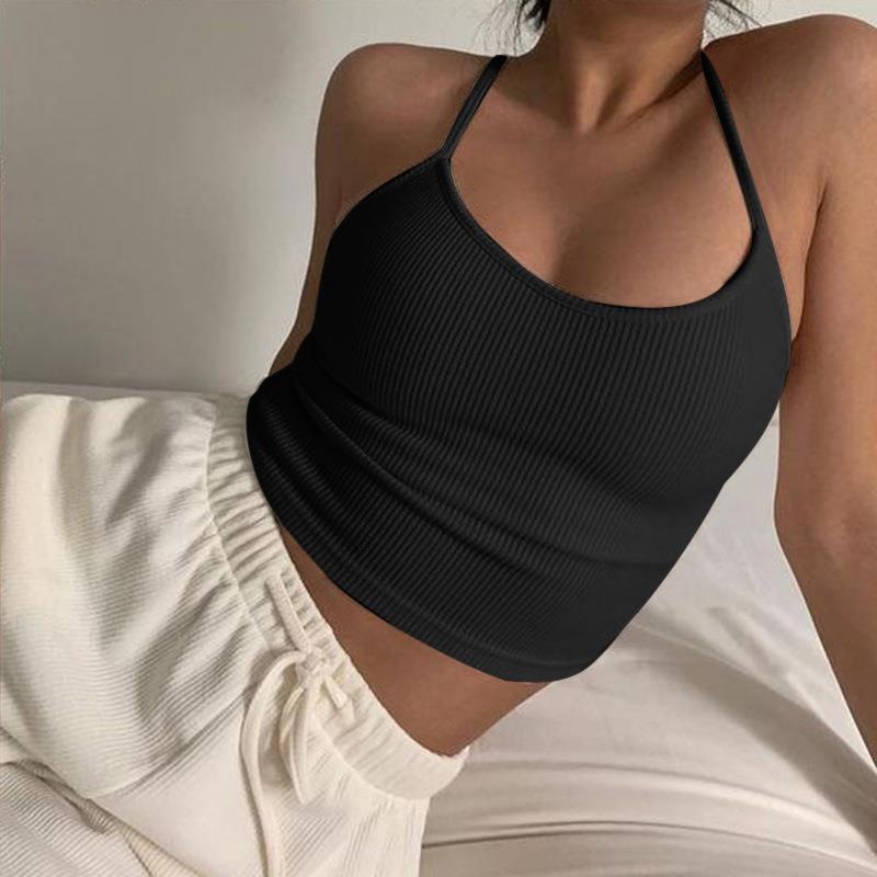 Basic Knitted Halter Vest Top