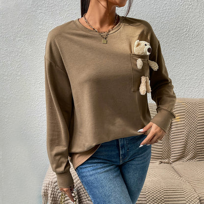 Casual Bear - Long Sleeves T-Sweatshirt (7517820026968)