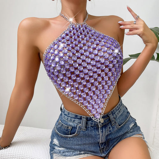 Gemstones - Halter Gemstone Top (7518483218520)