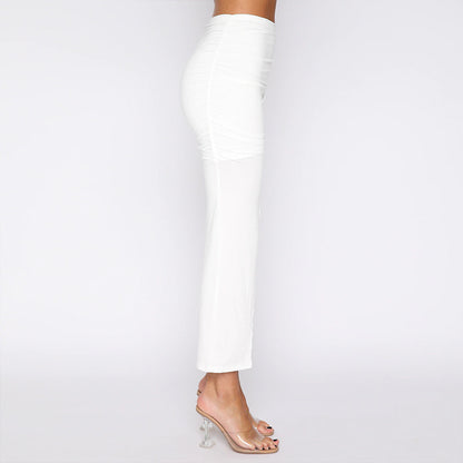 Asymmetrical Pleated Skirt