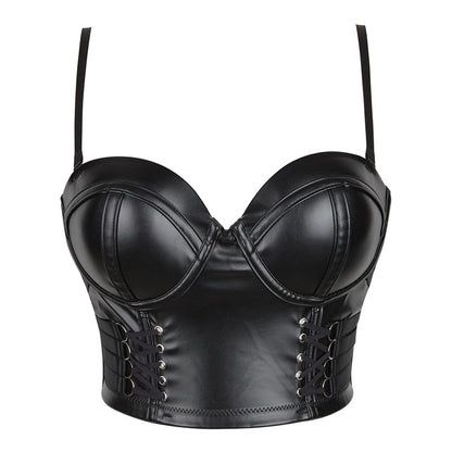 Shoulder Strap Back-Breasted Lace-Up - Tube Top (7517936123992)