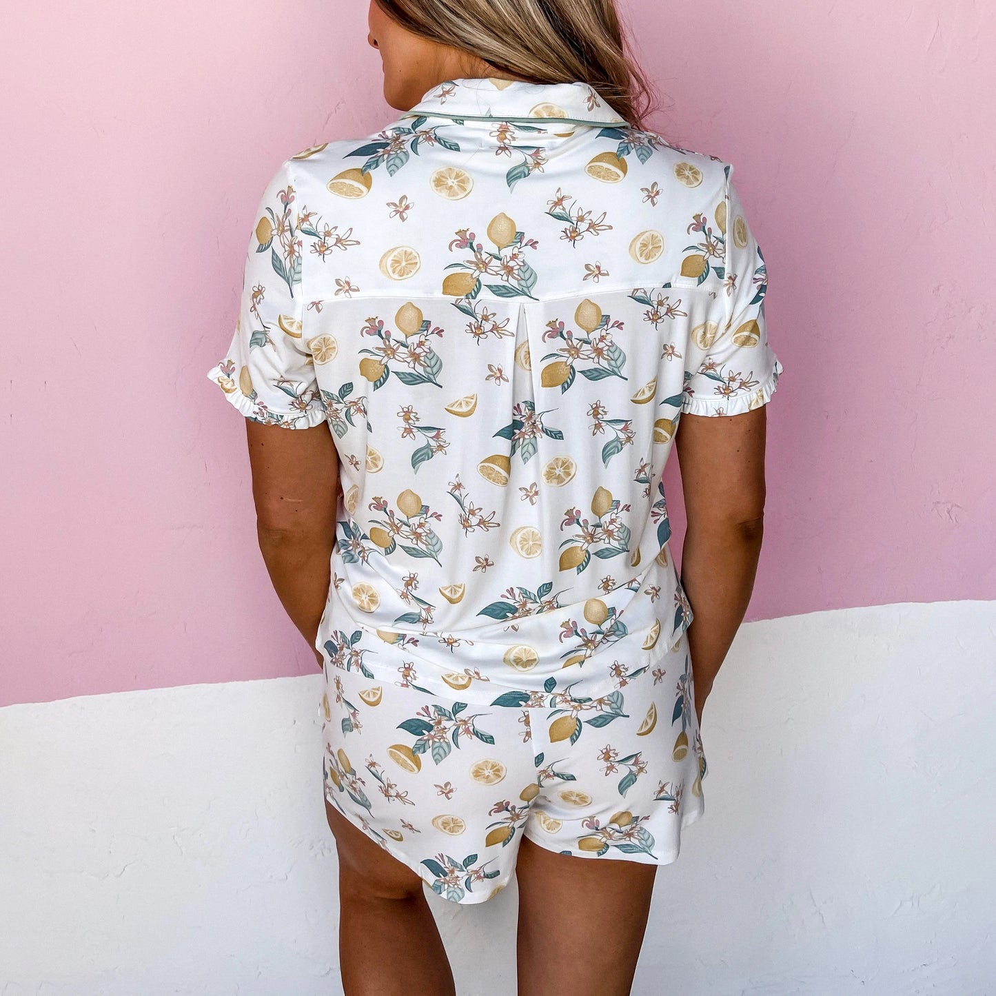 Printed Short-Sleeves Pajamas Set