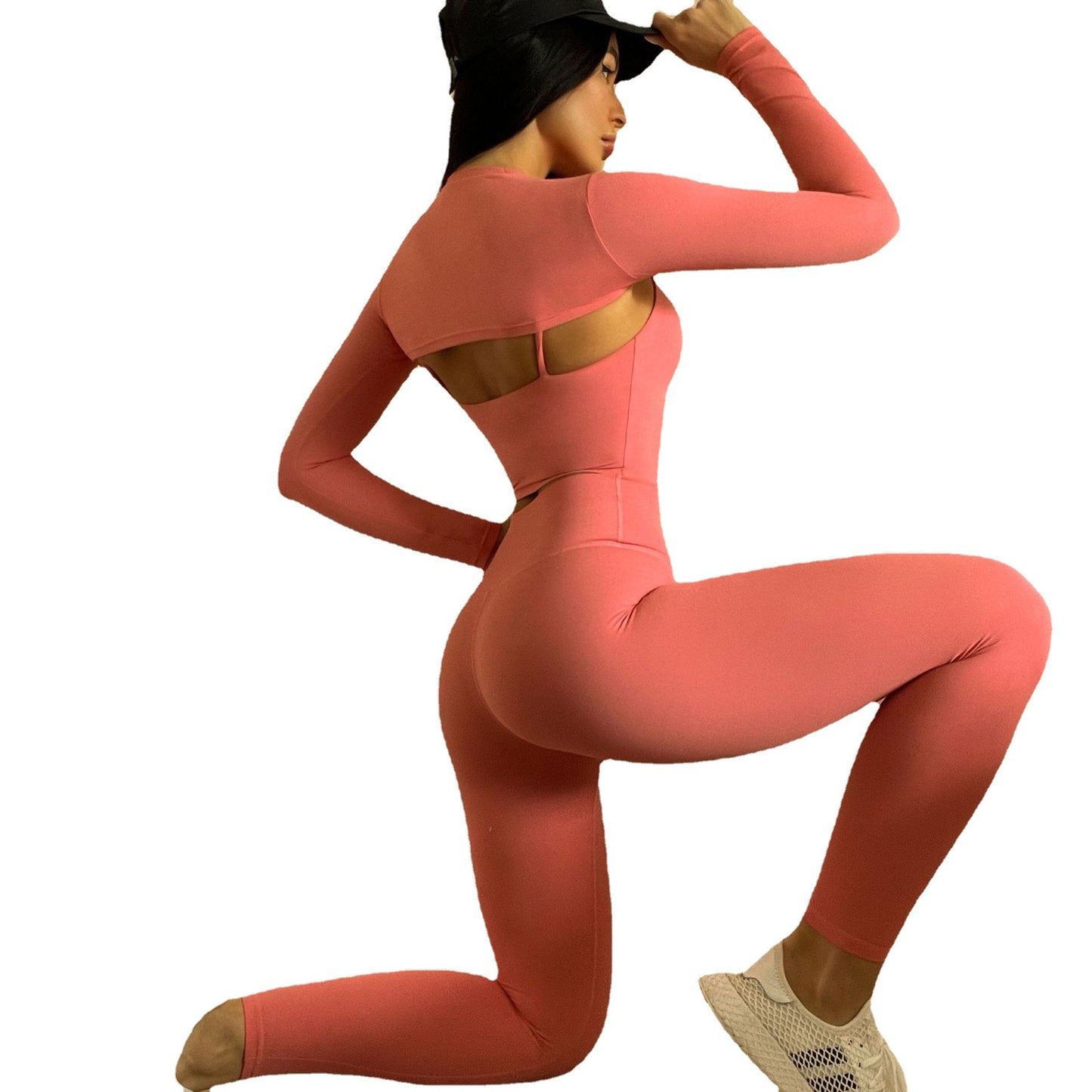 Sling Long Sleeves T-Shirt & Yoga Pants - Set (7516864446552)