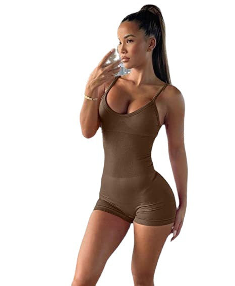 Spaghetti Straps Romper Leotard