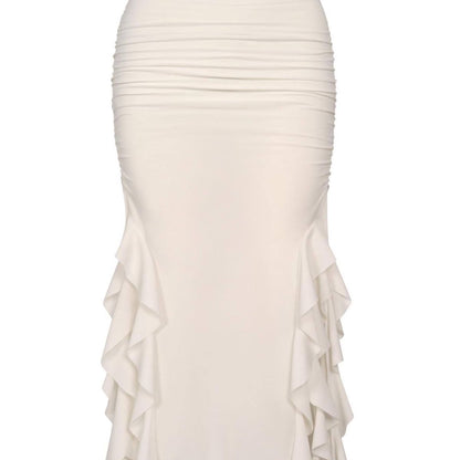 Jellyfish/Eggplant Lace Sheath Skirt