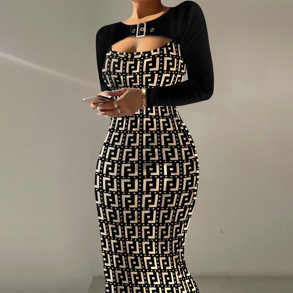 Plus-Size Two-Piece Fishtail Dress